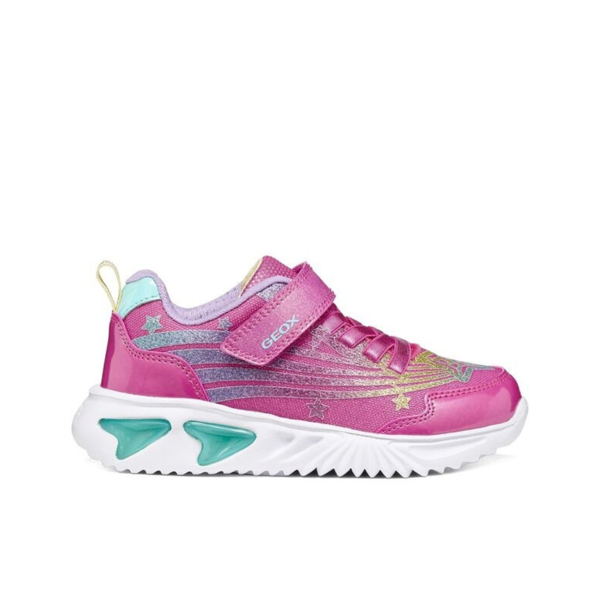 Assister Fuchsia/Multicolour Light-up Trainer