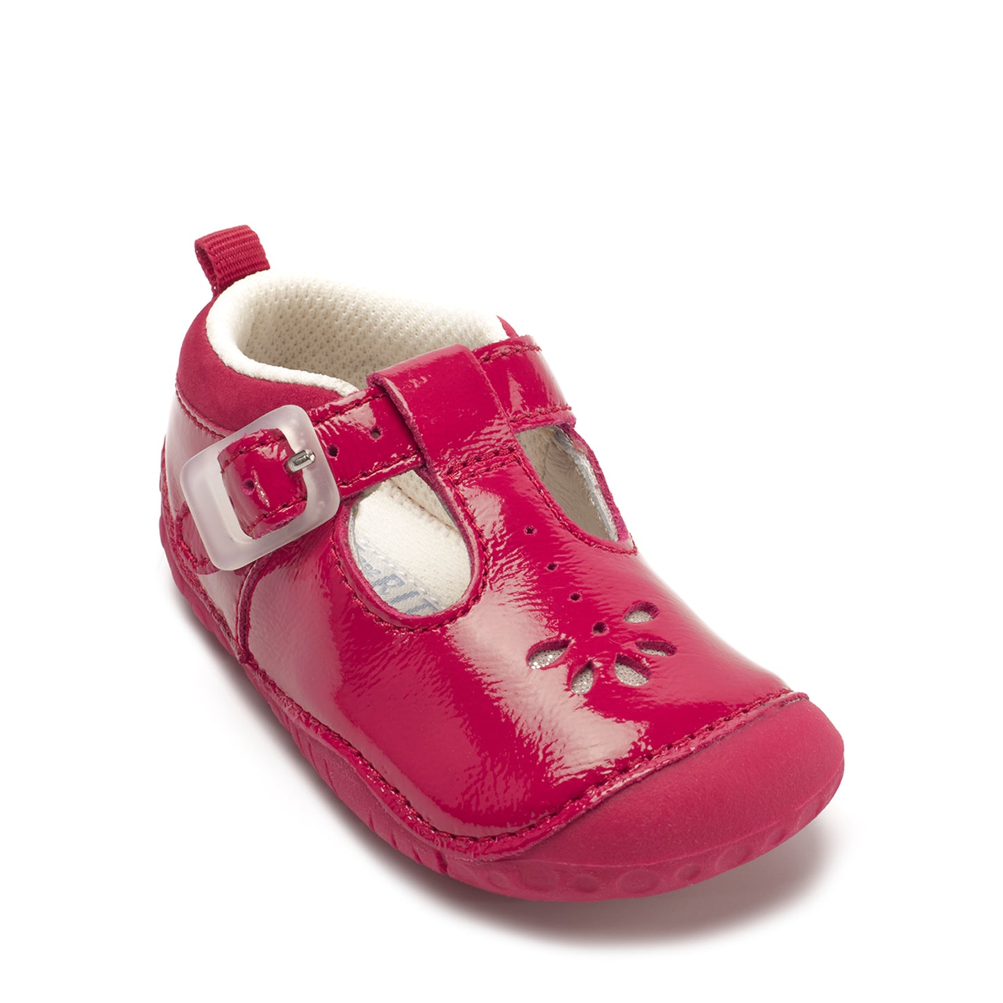 Baby Bubble Ruby Red Patent T-Bar Pre-Walker