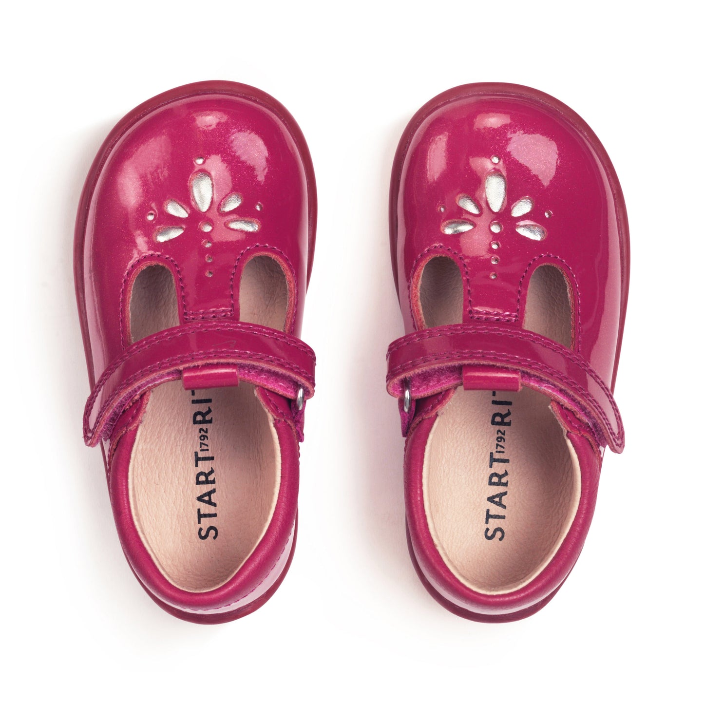Puzzle Ruby Red Glitter Patent Girl's First Walking Shoe