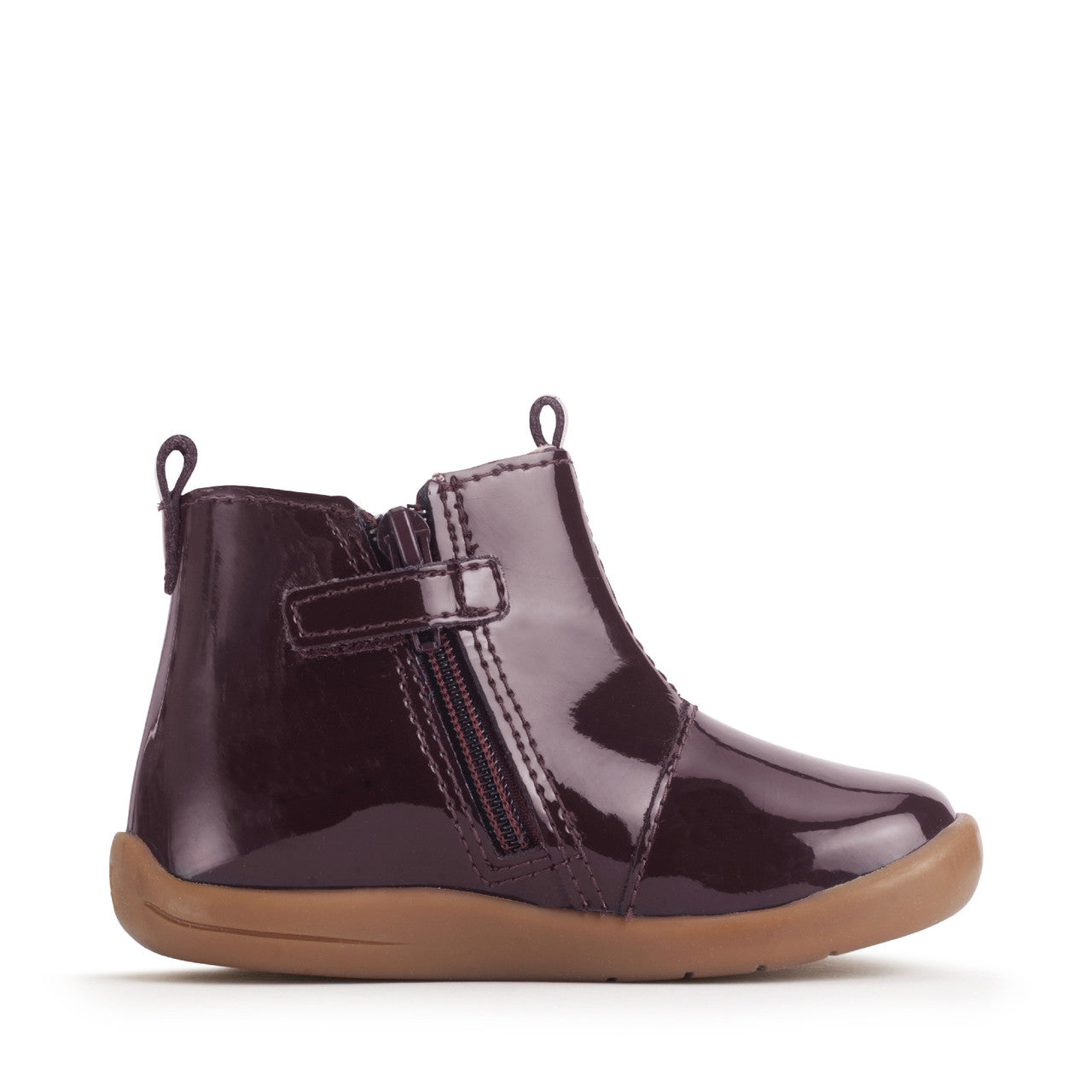 Wonderland Burgundy Patent Leather Jodhpur Boot