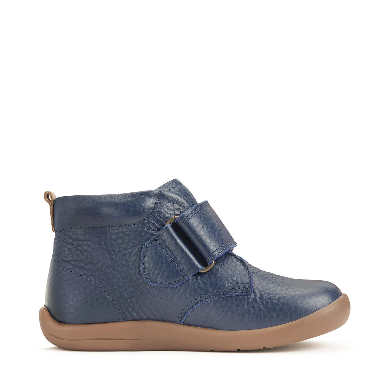 Totter French Navy Leather First Walking Boot
