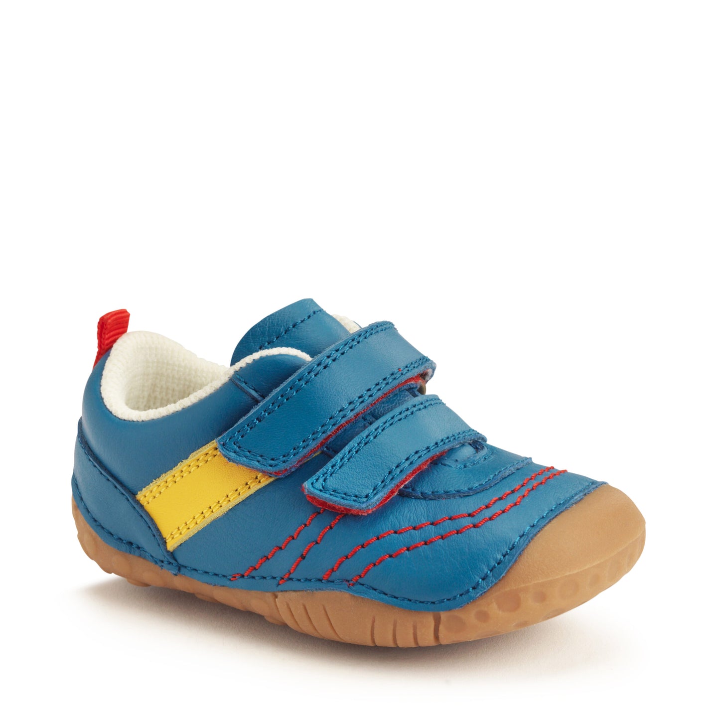 Little Smile Blue Leather Pre-walker Shoe