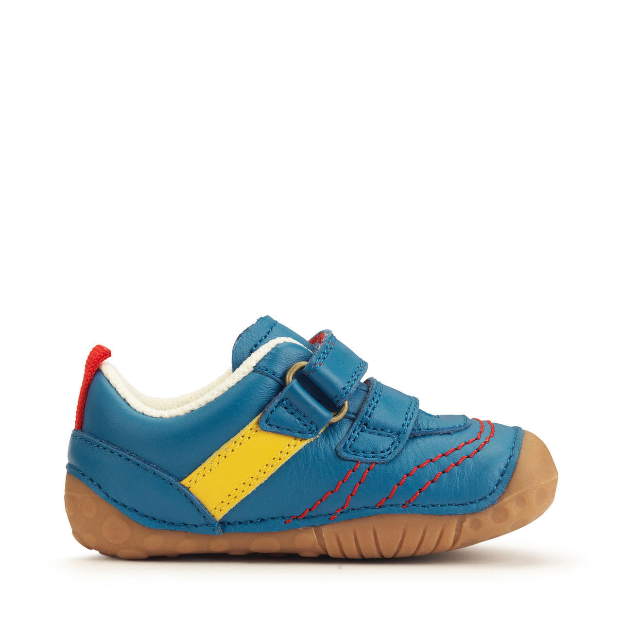 Little Smile Blue Leather Pre-walker Shoe