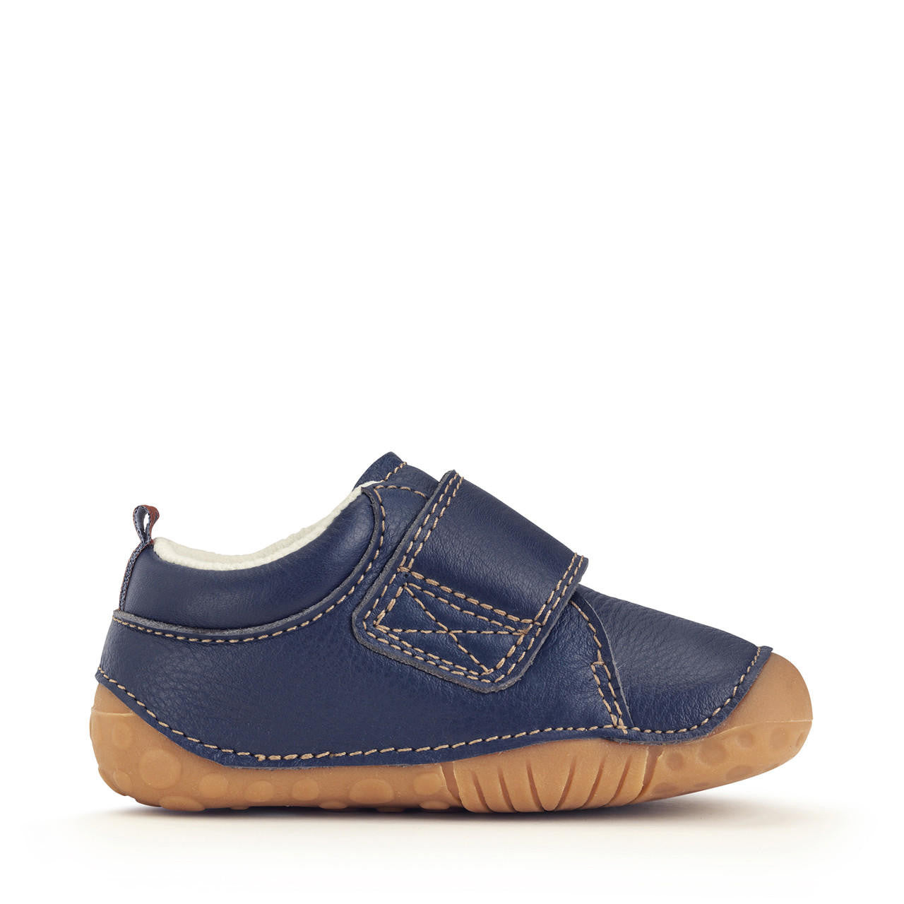 Bear Hug French Navy Leather Pre-walker Shoe