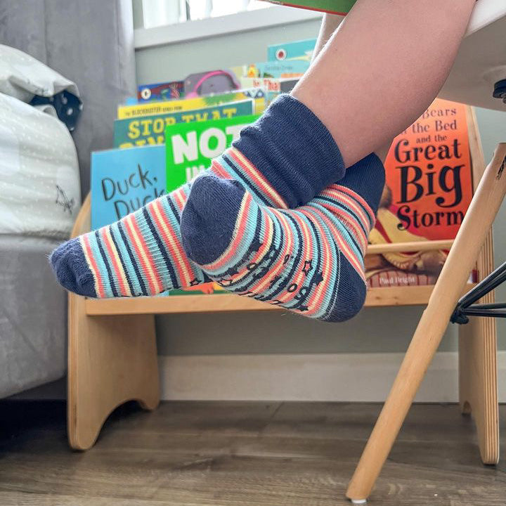 Smarty Stripe Original Non Slip Stay On Socks