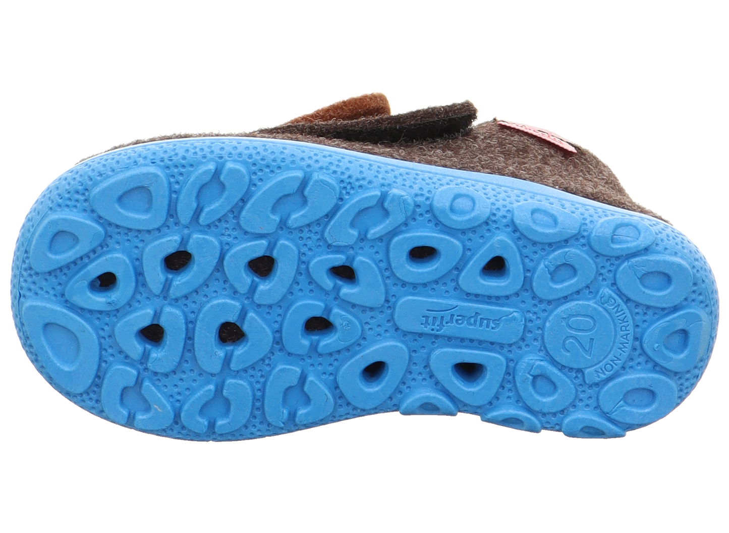 Happy Octi Dog Brown Felt Slipper