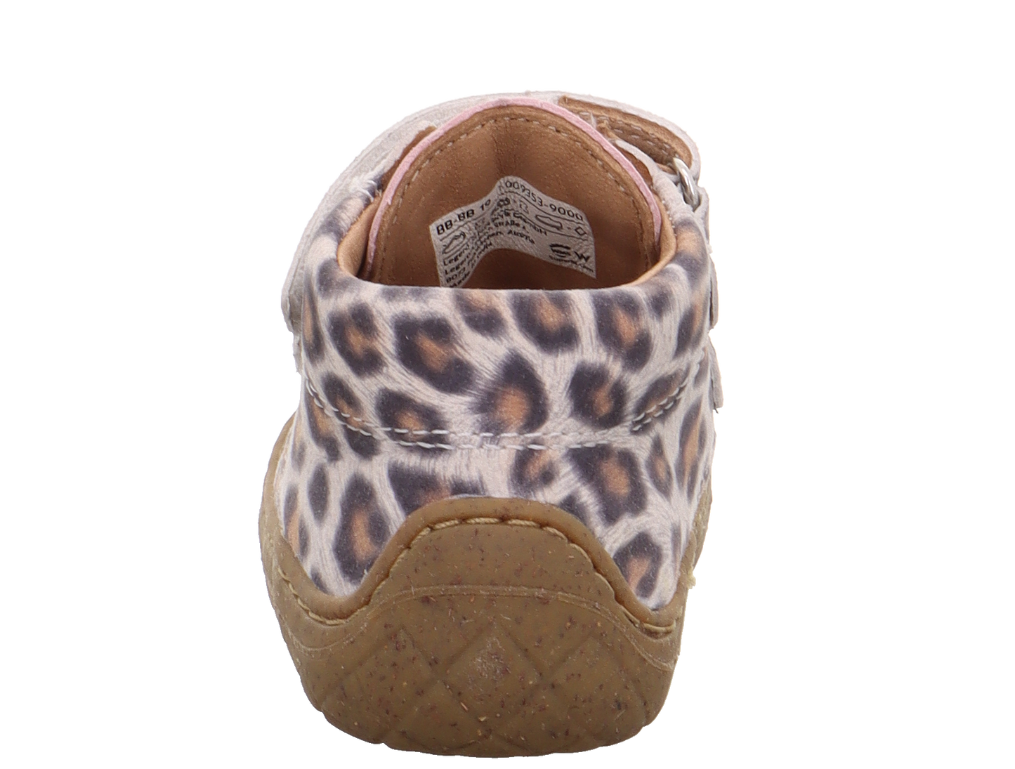 Saturnus Leopard Print Leather First Walking Boot