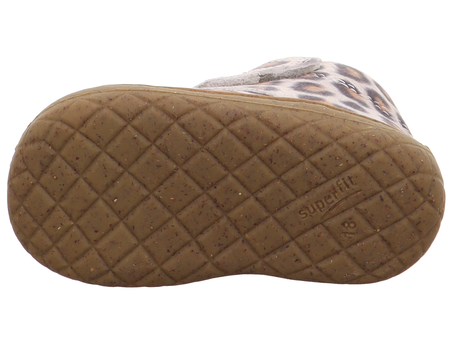 Saturnus Leopard Print Leather First Walking Boot