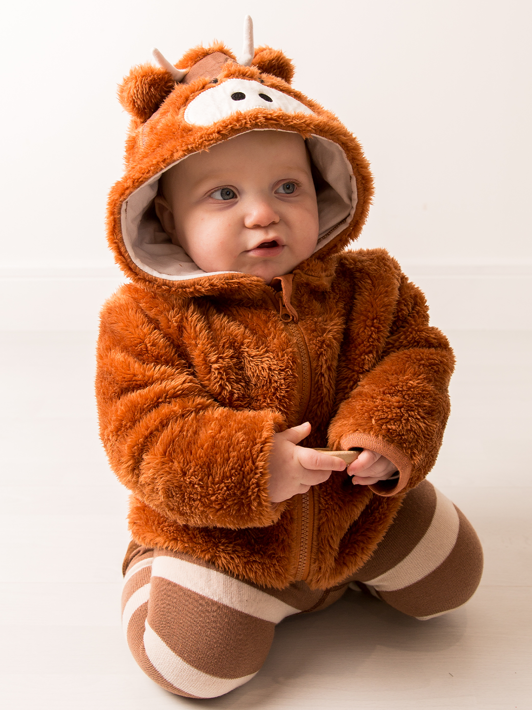 Neutral Hamish Highland Cow Hoodie
