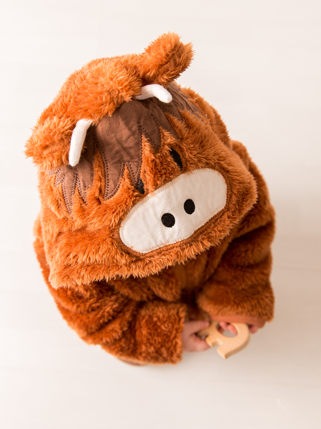 Neutral Hamish Highland Cow Hoodie