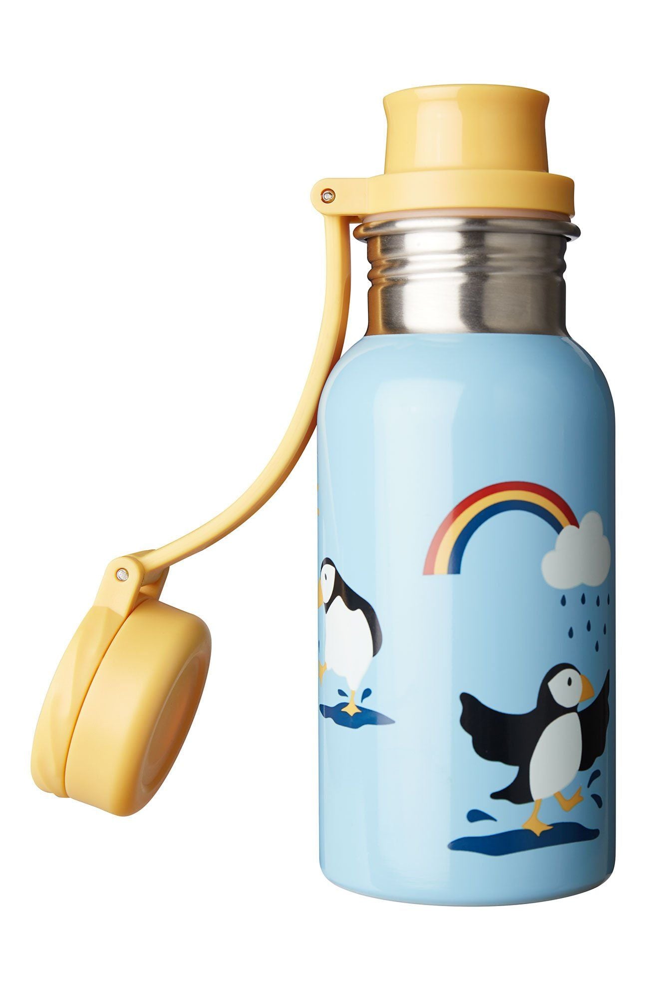 Splish Splash Steel Water Bottle Puffin Puddles