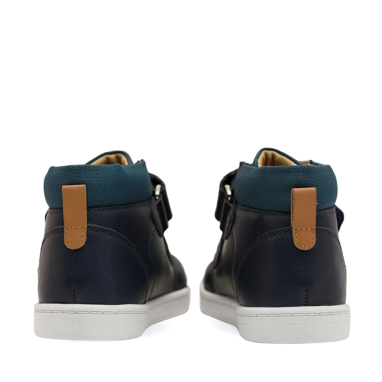 Discover Navy and Dark Green Leather Boot