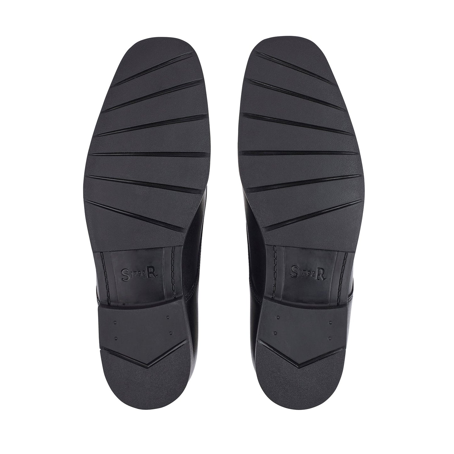 Academy Black Leather Lace-up Senior Boys Shoe