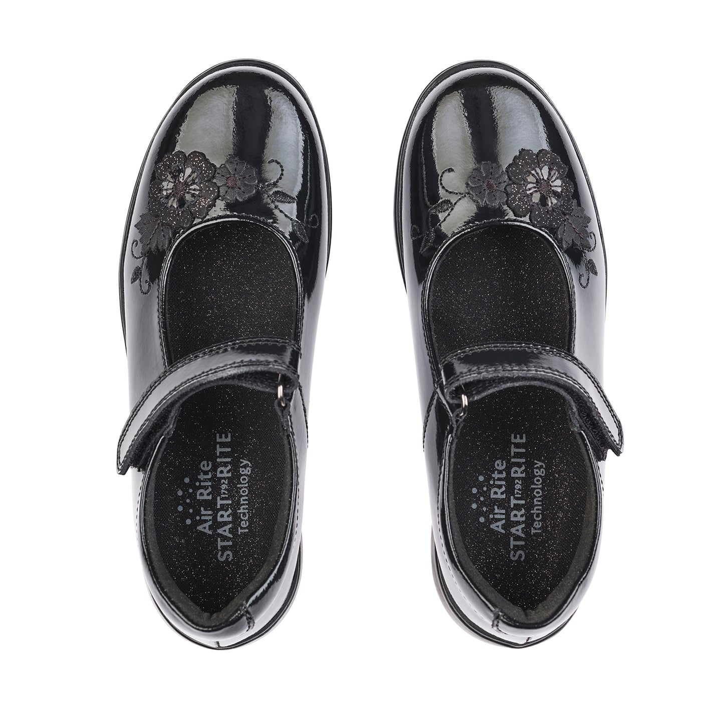 Wish Girls Black Patent Leather School Shoe