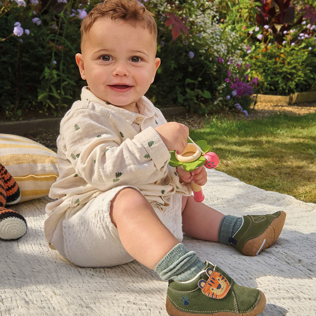 Cub Khaki Nubuk Tiger Pre Walker