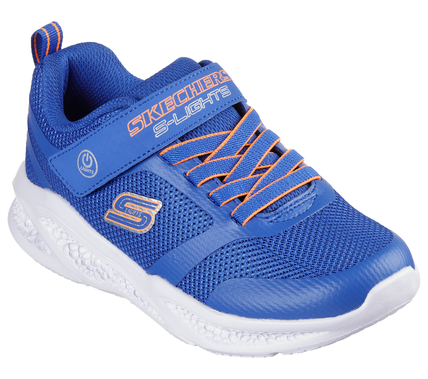 Meteor-Lights Light-Up Trainer in Blue and Orange