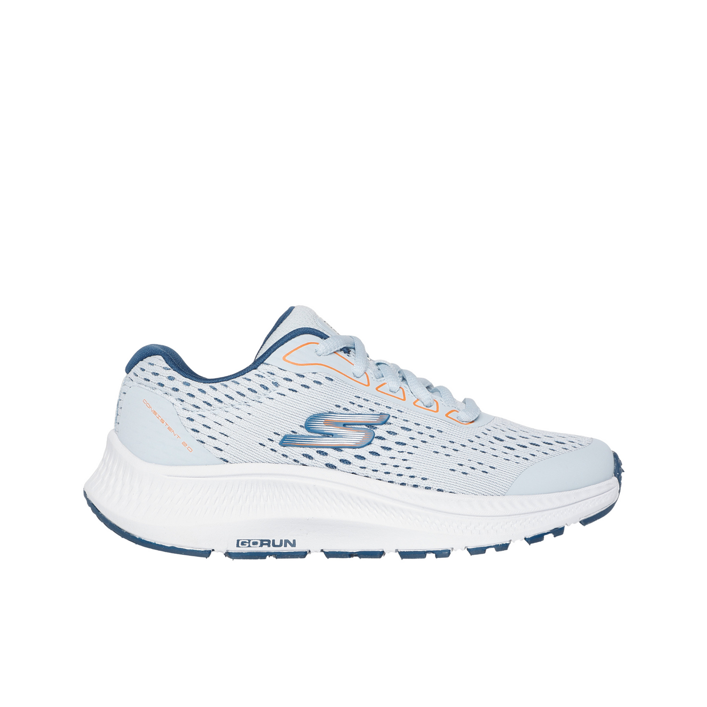 Go Run Consistsent 2.0 Mile Marker Light Blue Lace Up Trainer