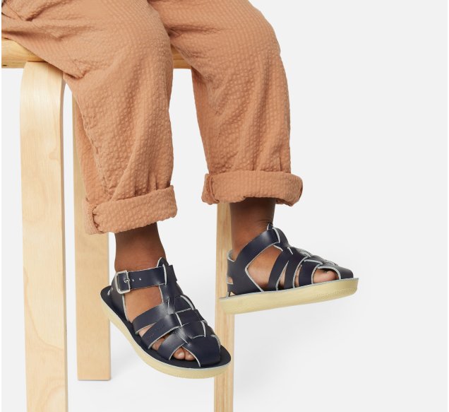 Shark Fisheman Kids Navy Sandal