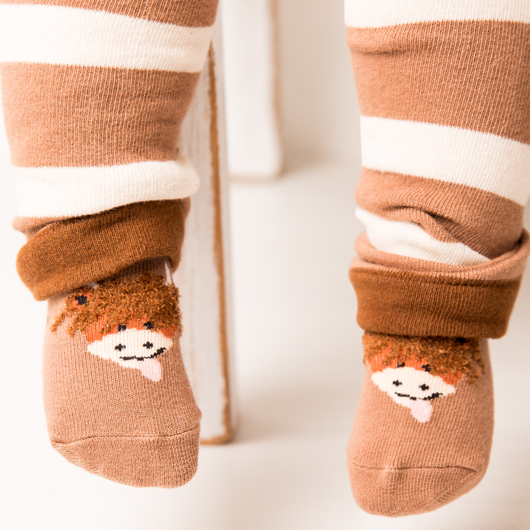 Neutral Hamish The Highland Cow Socks