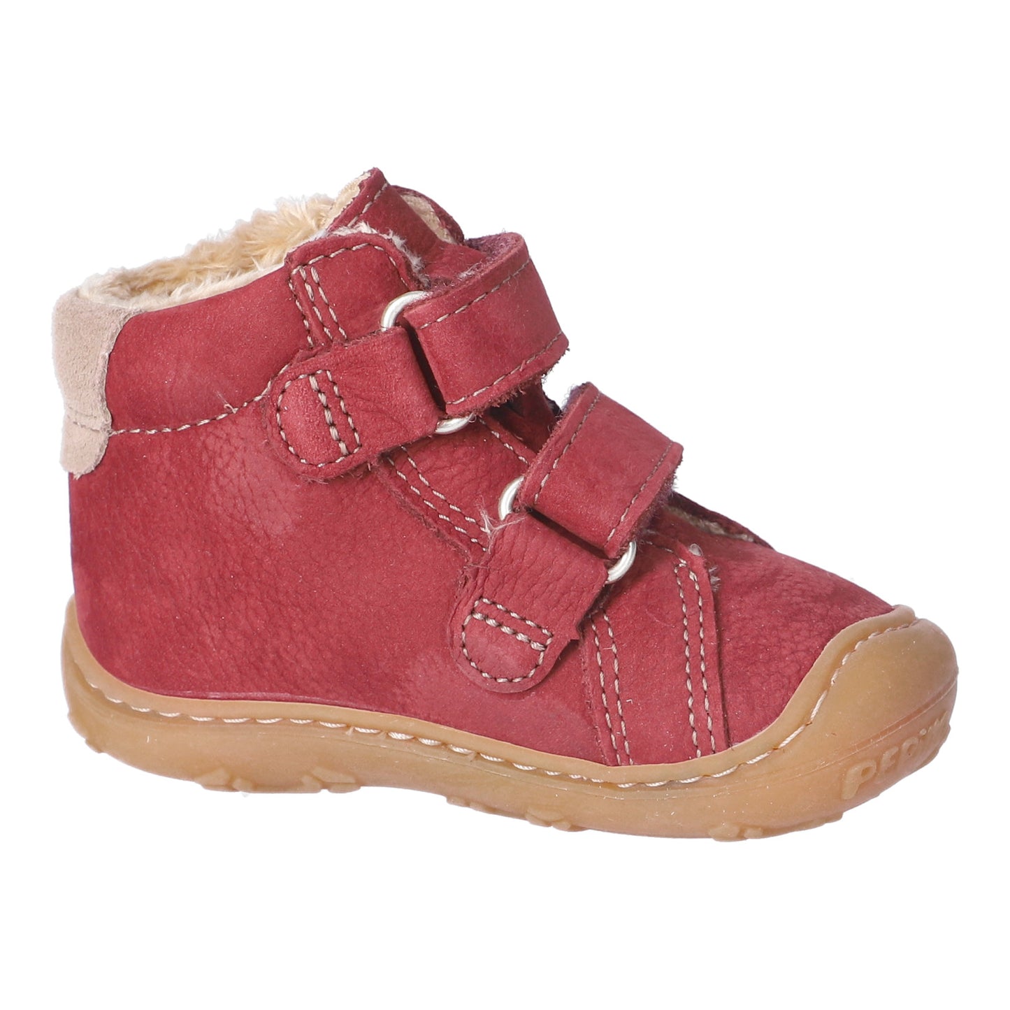 Gedo Warm Lined Burgundy Red Nubuk Leather Boot