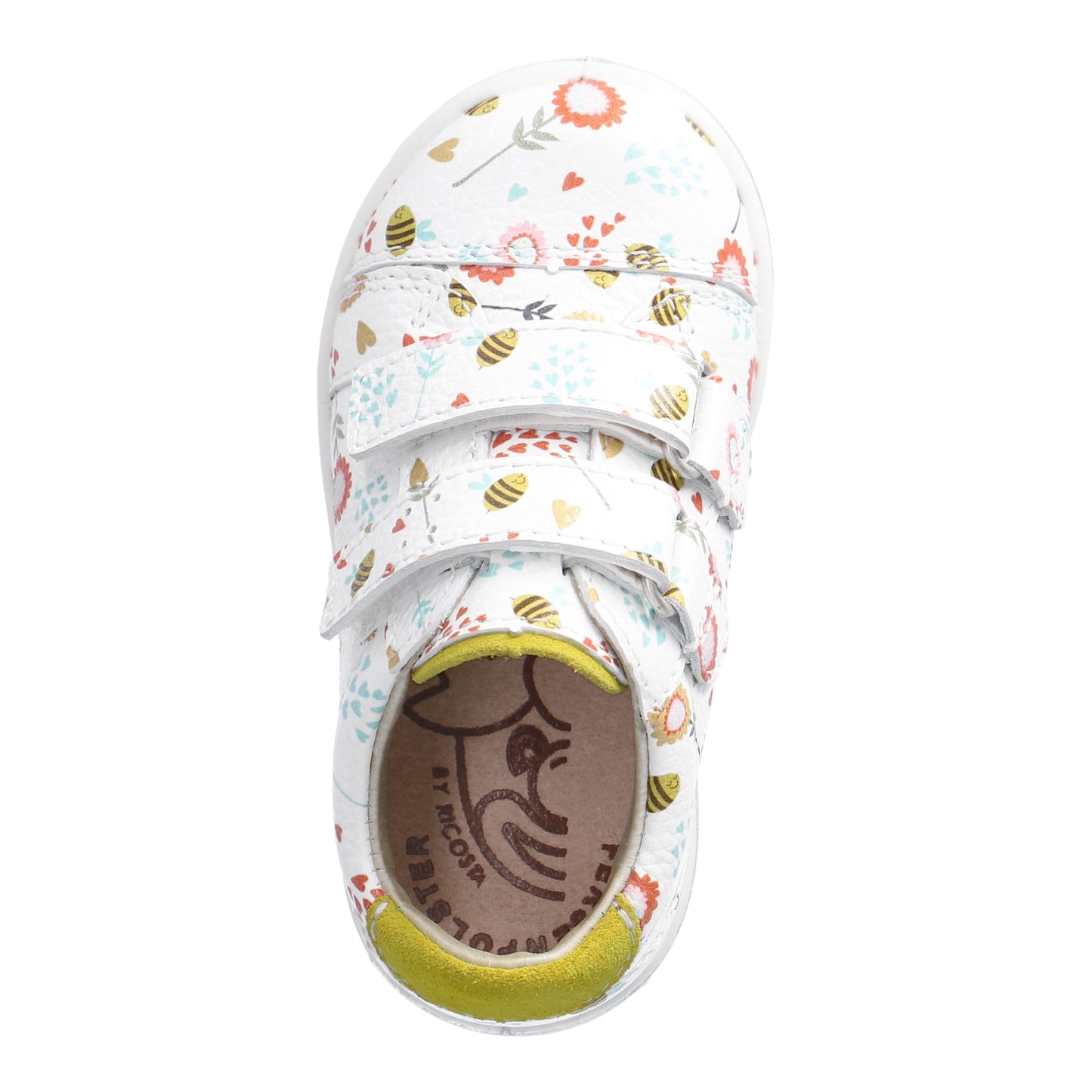 Lenie Leather Sneaker Shoe in a Spring Pattern