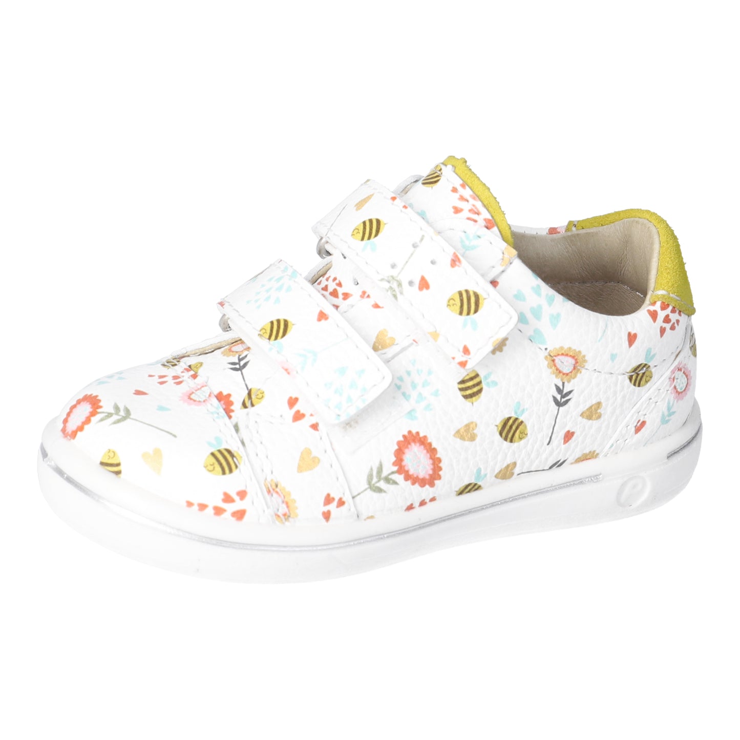 Lenie Leather Sneaker Shoe in a Spring Pattern