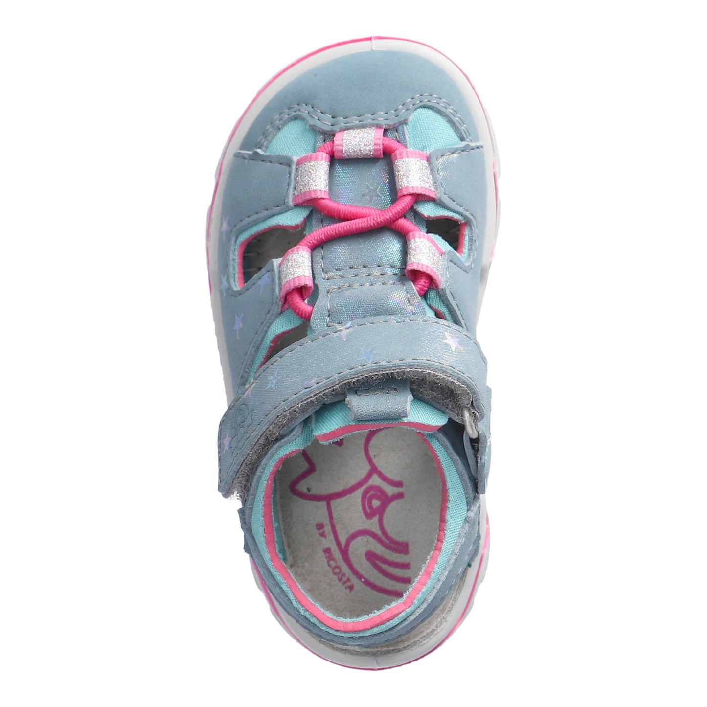 Gery Watersafe Girls Sandal in Frozen Blue