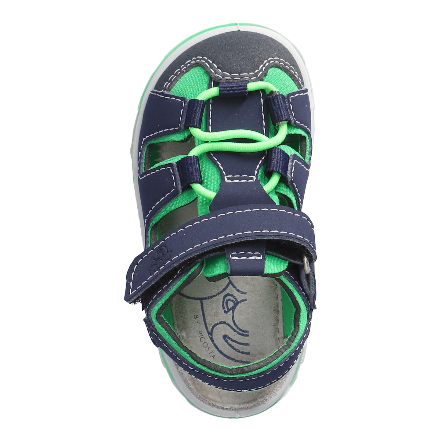 Gery Watersafe Boys Sandal in Navy and Green