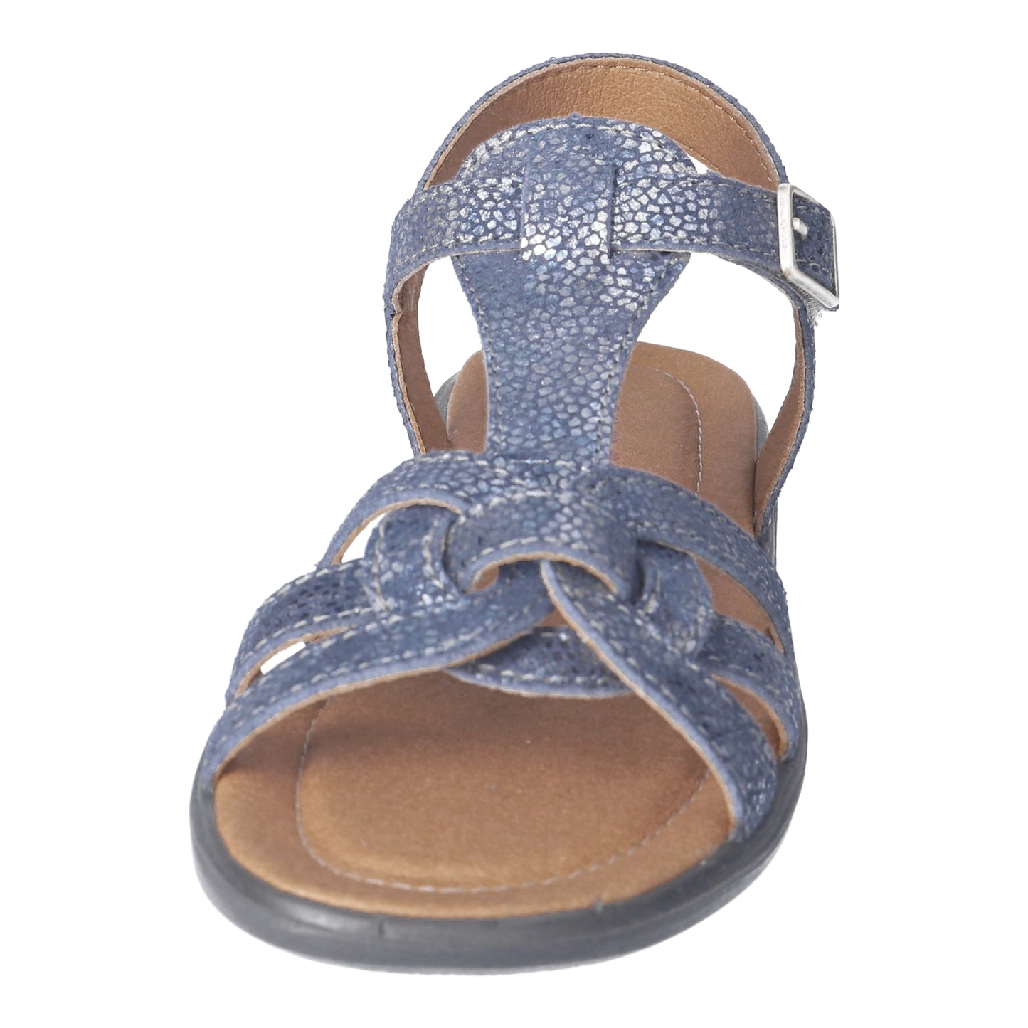 Ricosta Birte Leather Sandal in Sea Blue Shimmer