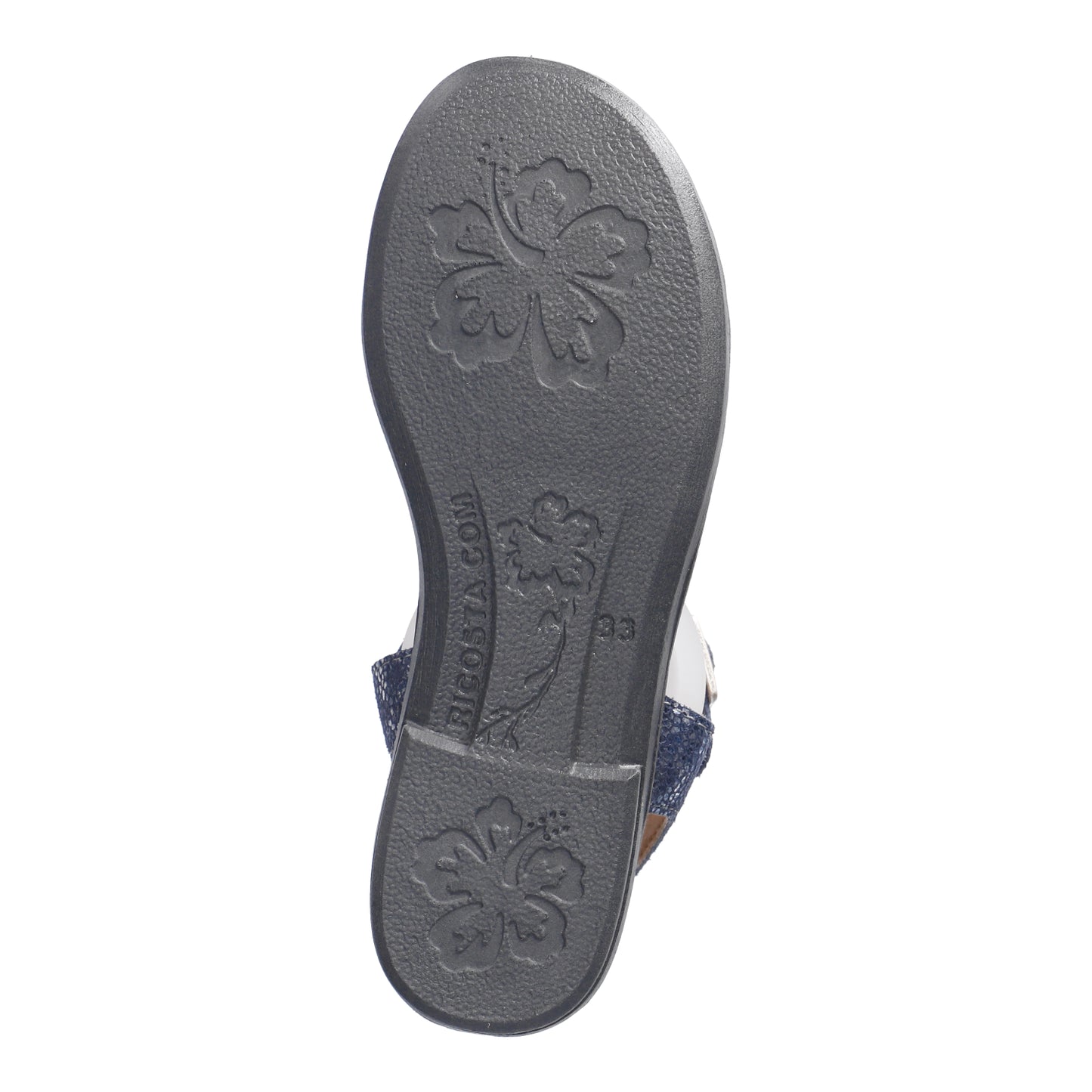 Ricosta Birte Leather Sandal in Sea Blue Shimmer