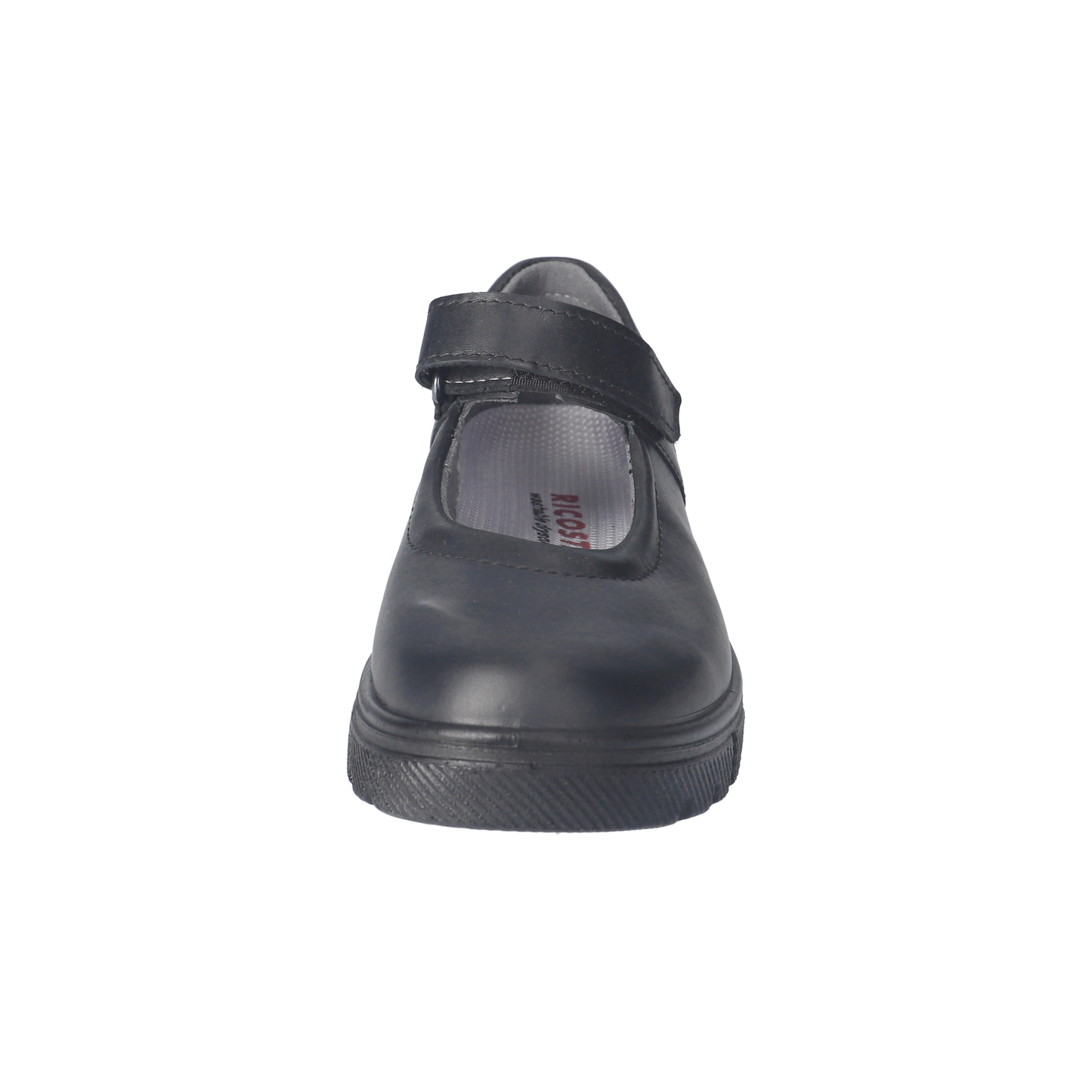 Kylie Black Leather Mary Jane Girls School Shoe.