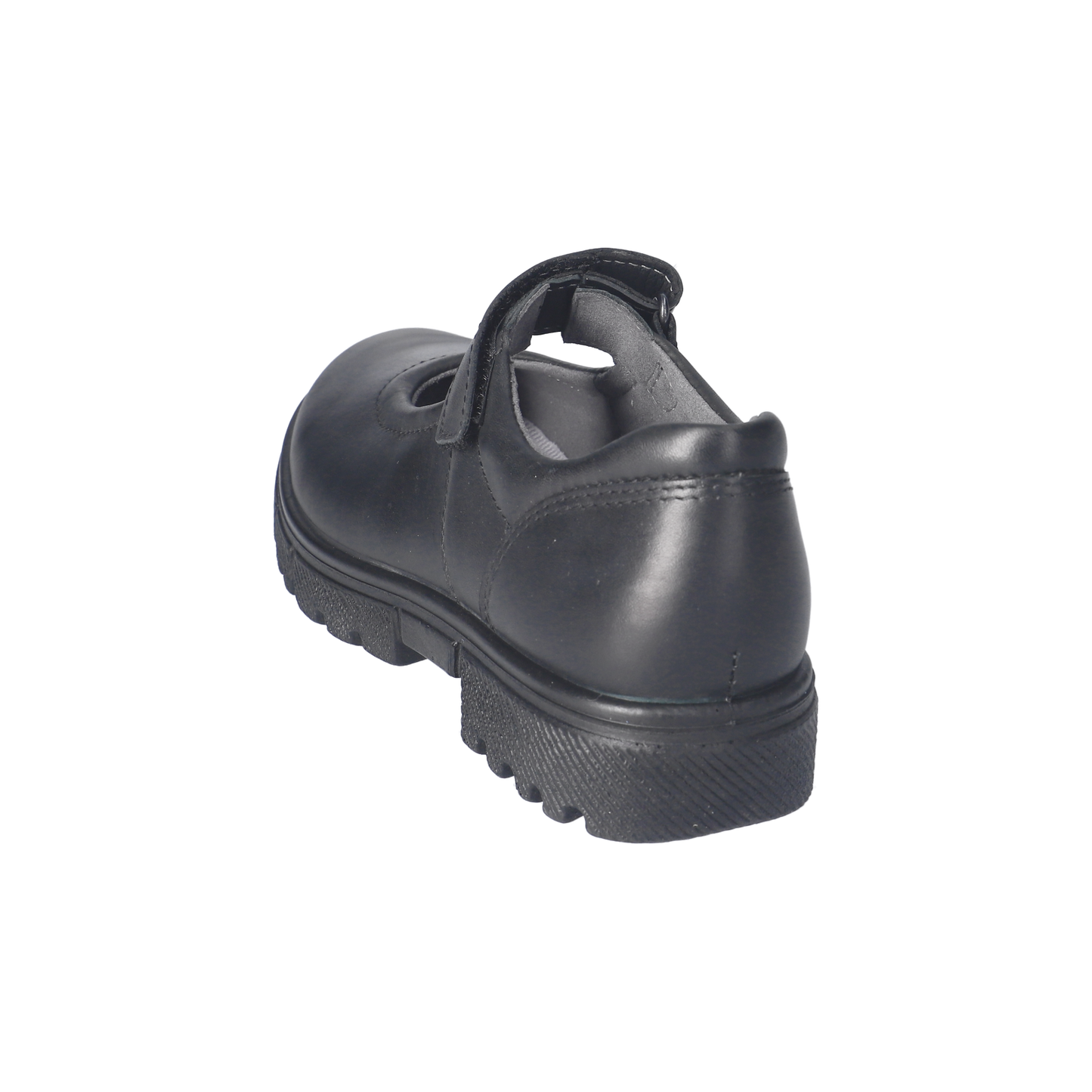 Kylie Black Leather Mary Jane Girls School Shoe.