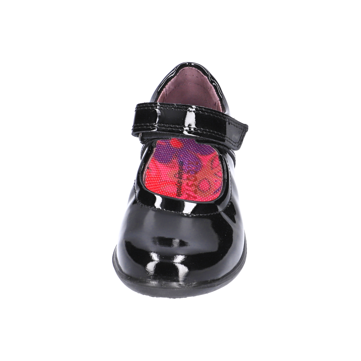 Beth Black Patent Girl's School Shoe