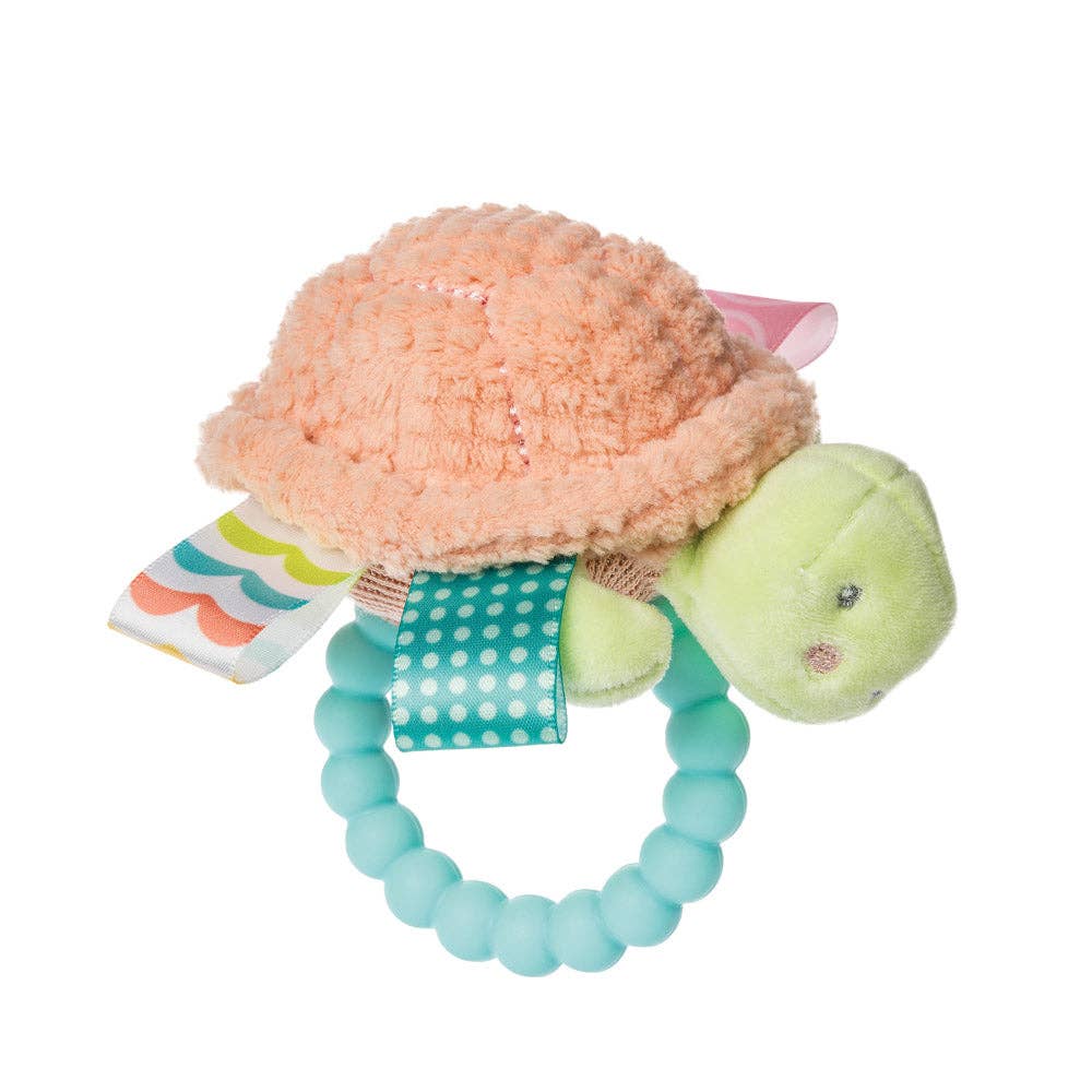 Mary Meyer Tippy Turtle Taggies Baby Rattle