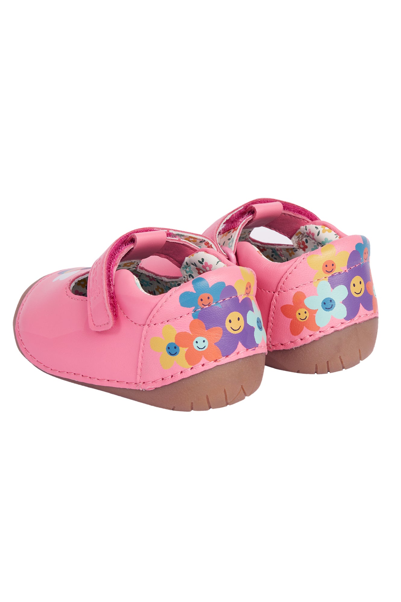 Cove Tulip Bee Pink Leather First Walker