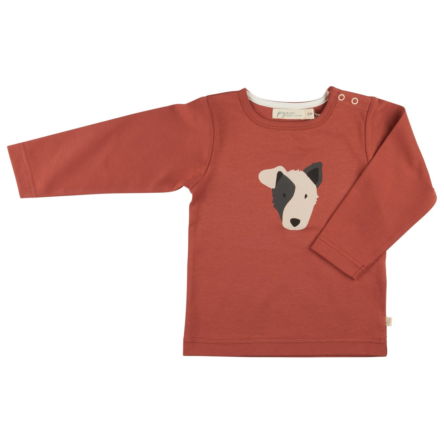 T-Shirt Single Print Dog in Orange