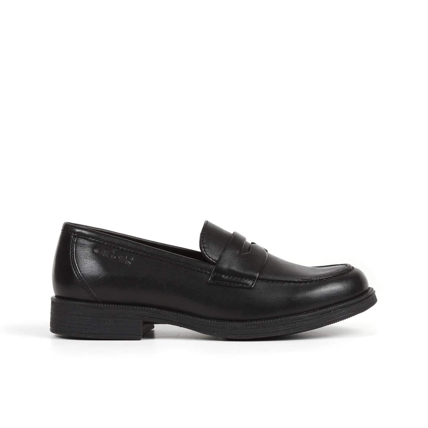 Agata Loafer Black Leather Girls School Shoe
