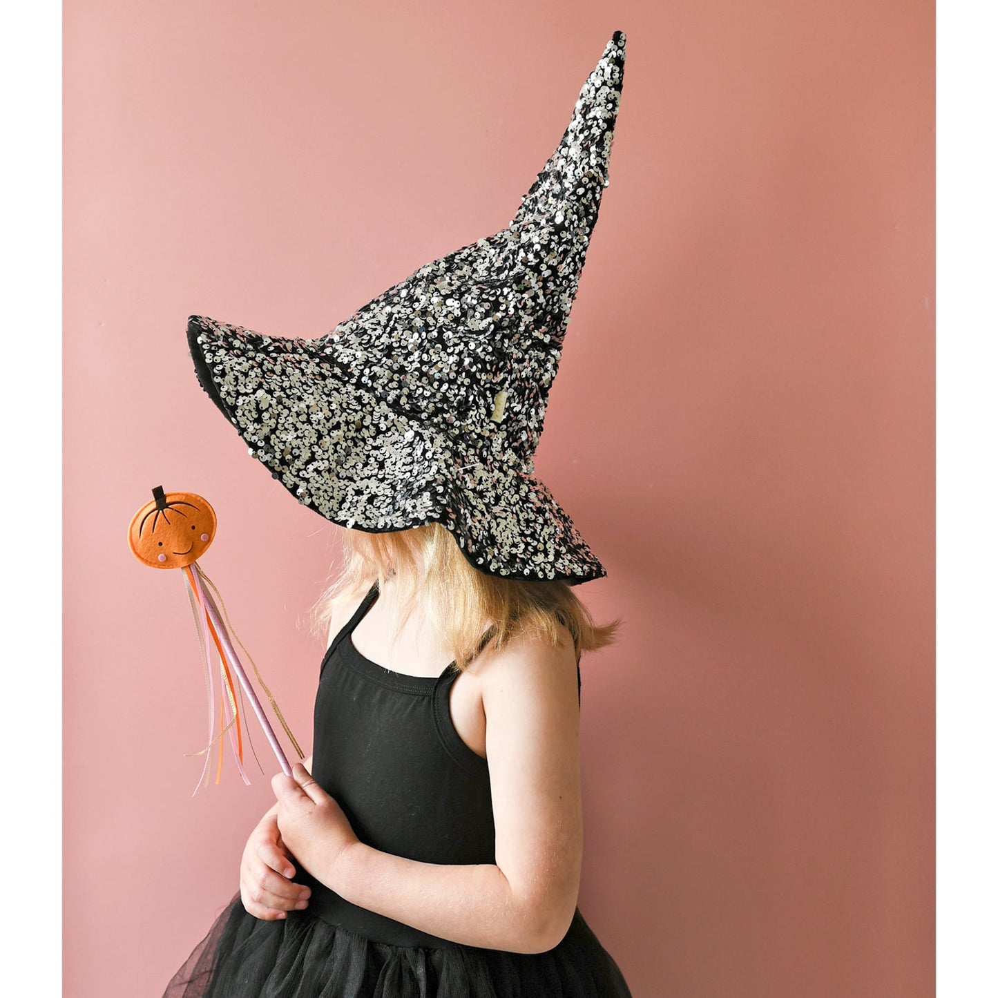 Luxury Sequin Velvet Witches Hat