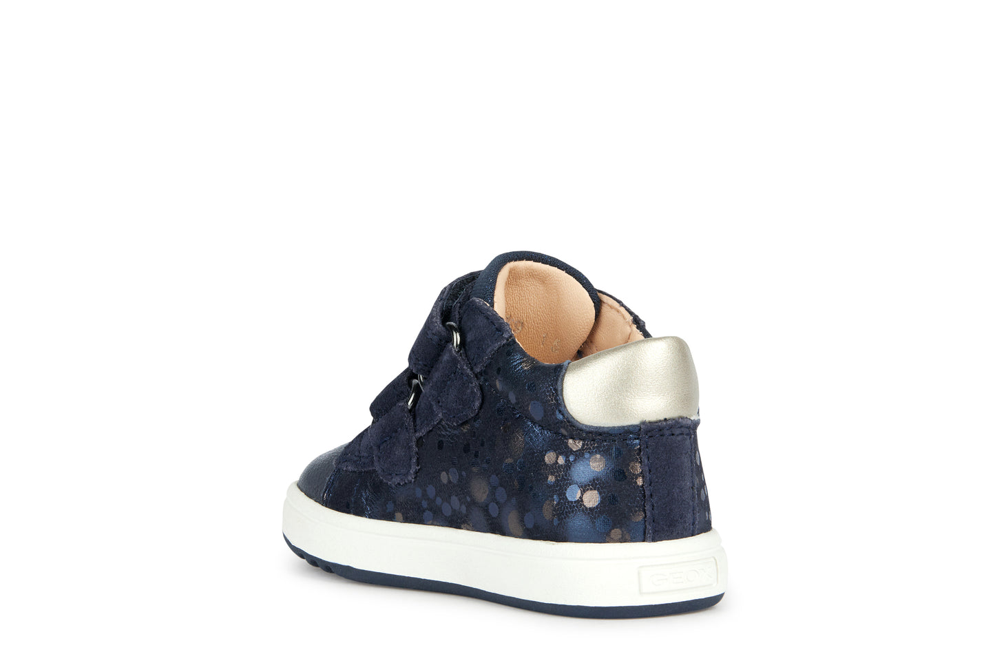 Biglia Baby Girl's Navy/Dark Gold Leather Shoe