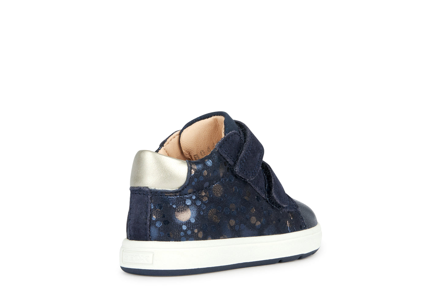 Biglia Baby Girl's Navy/Dark Gold Leather Shoe