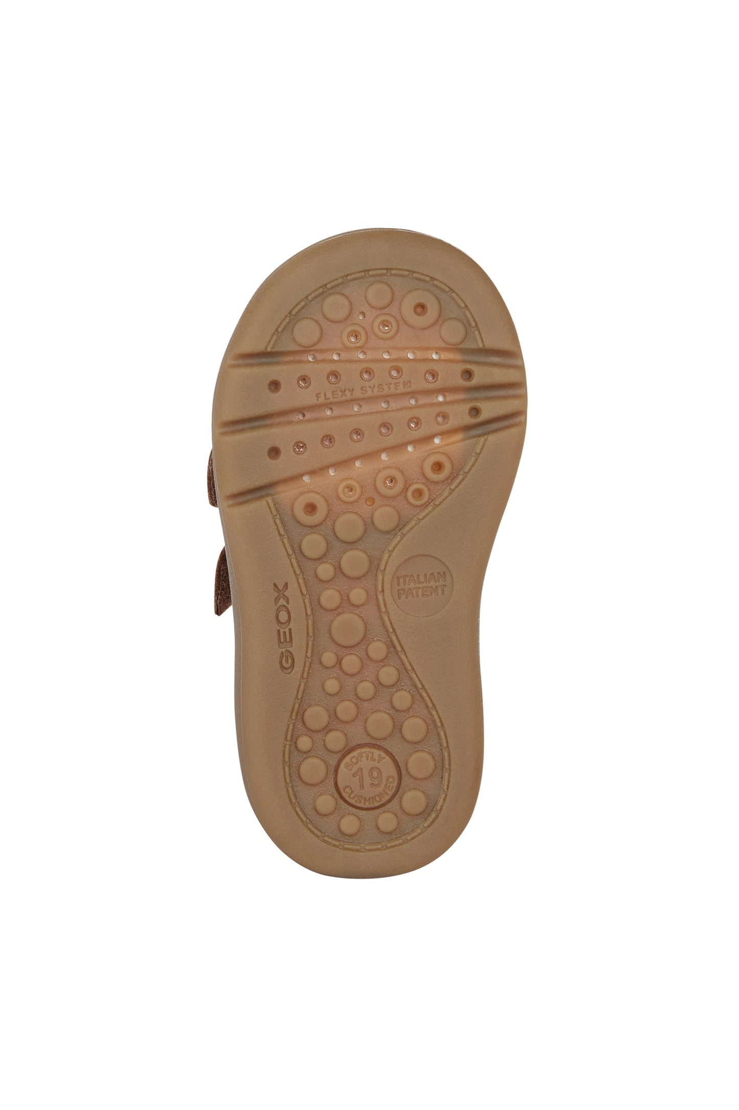 Biglia Baby Boy's Cognac Brown Waxed Leather and Suede Shoe