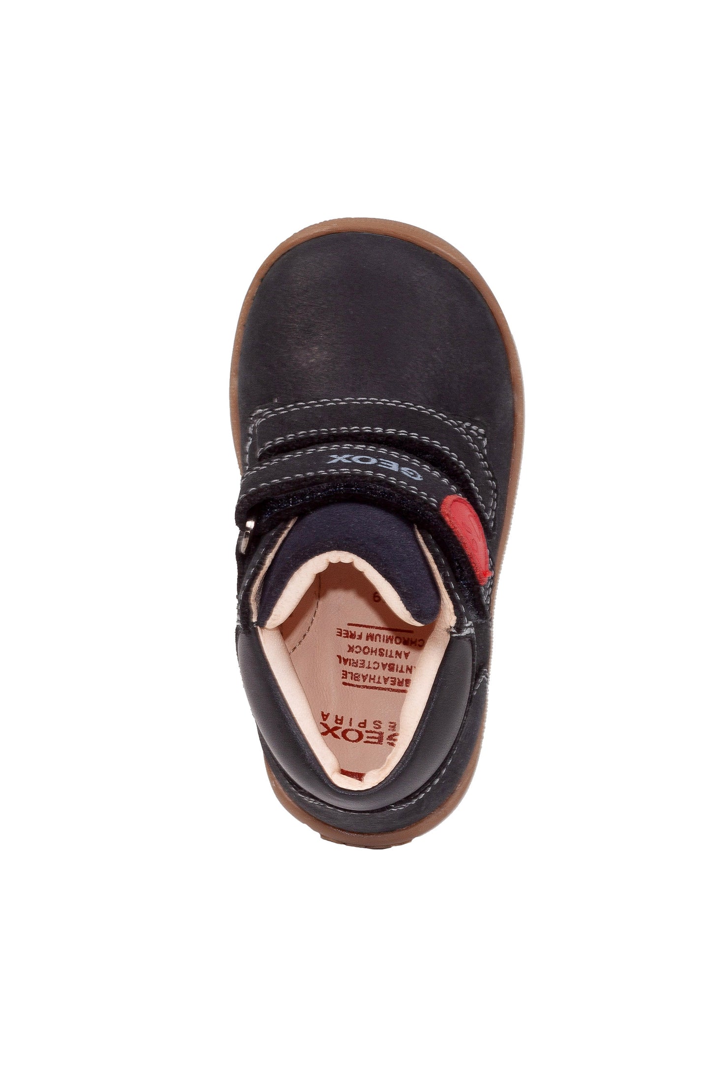 Baby Macchia Navy Leather First Shoe