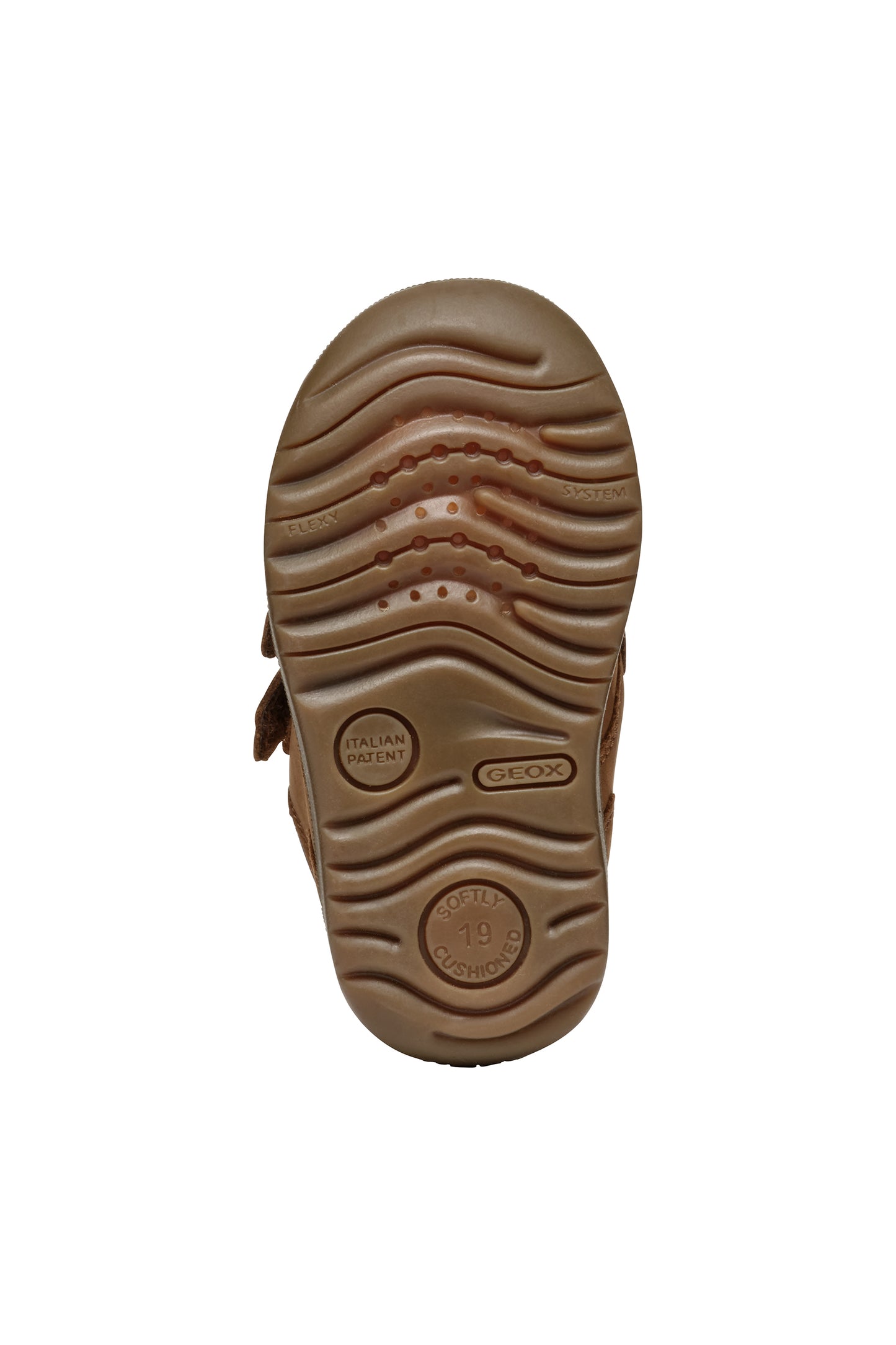 Baby Macchia Whisky Brown Nubuk Leather First Shoe