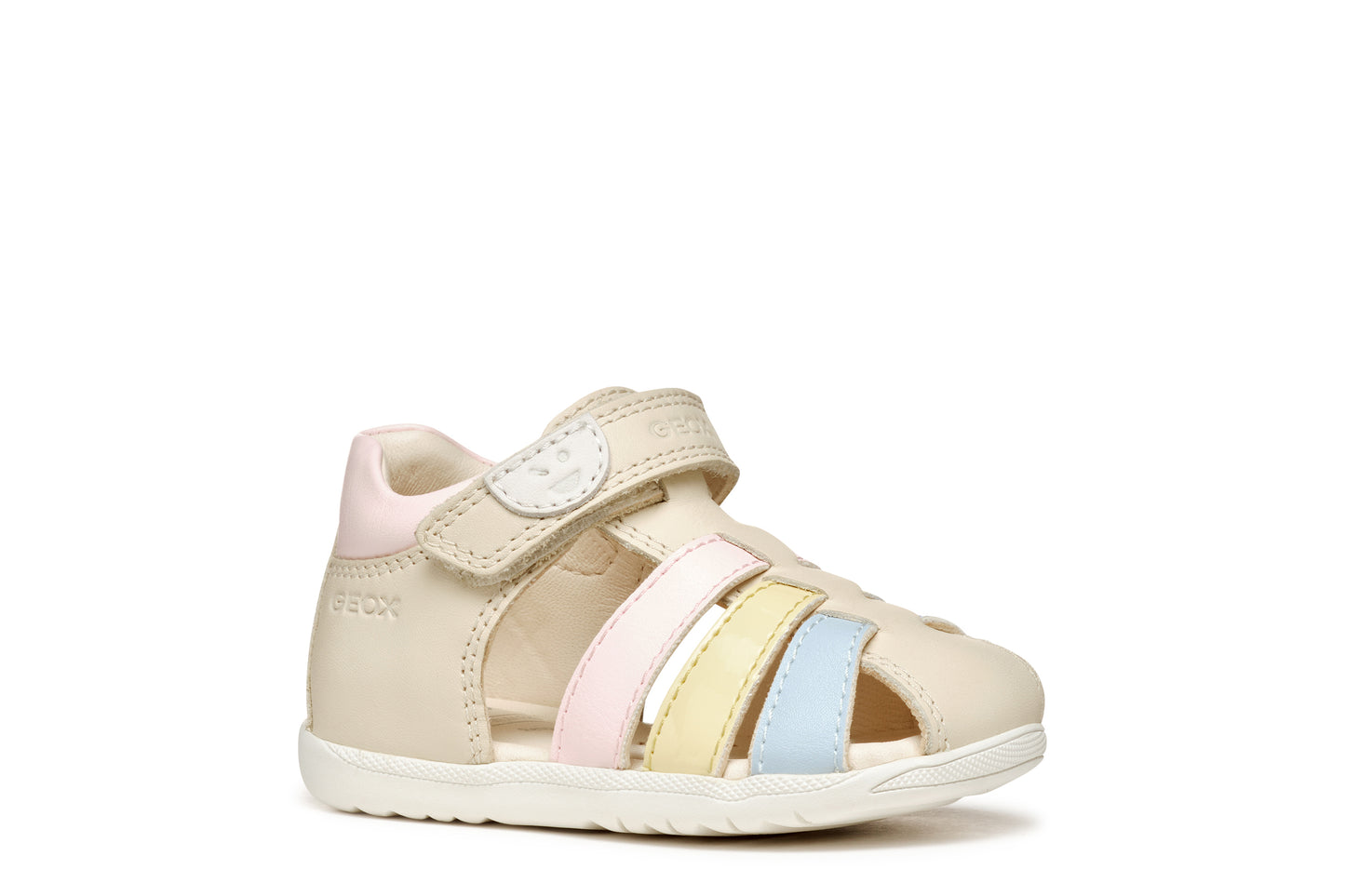 Baby Macchia Ivory Light Yellow Leather Sandal