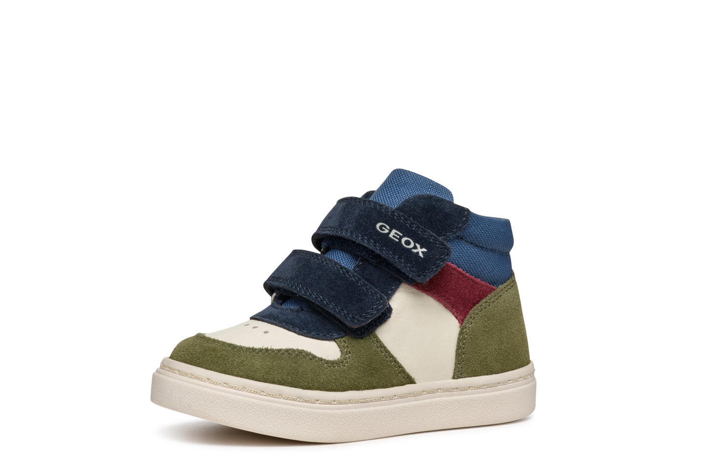 Baby Nashik Boy's Dark Green and Beige Suede and Nappa