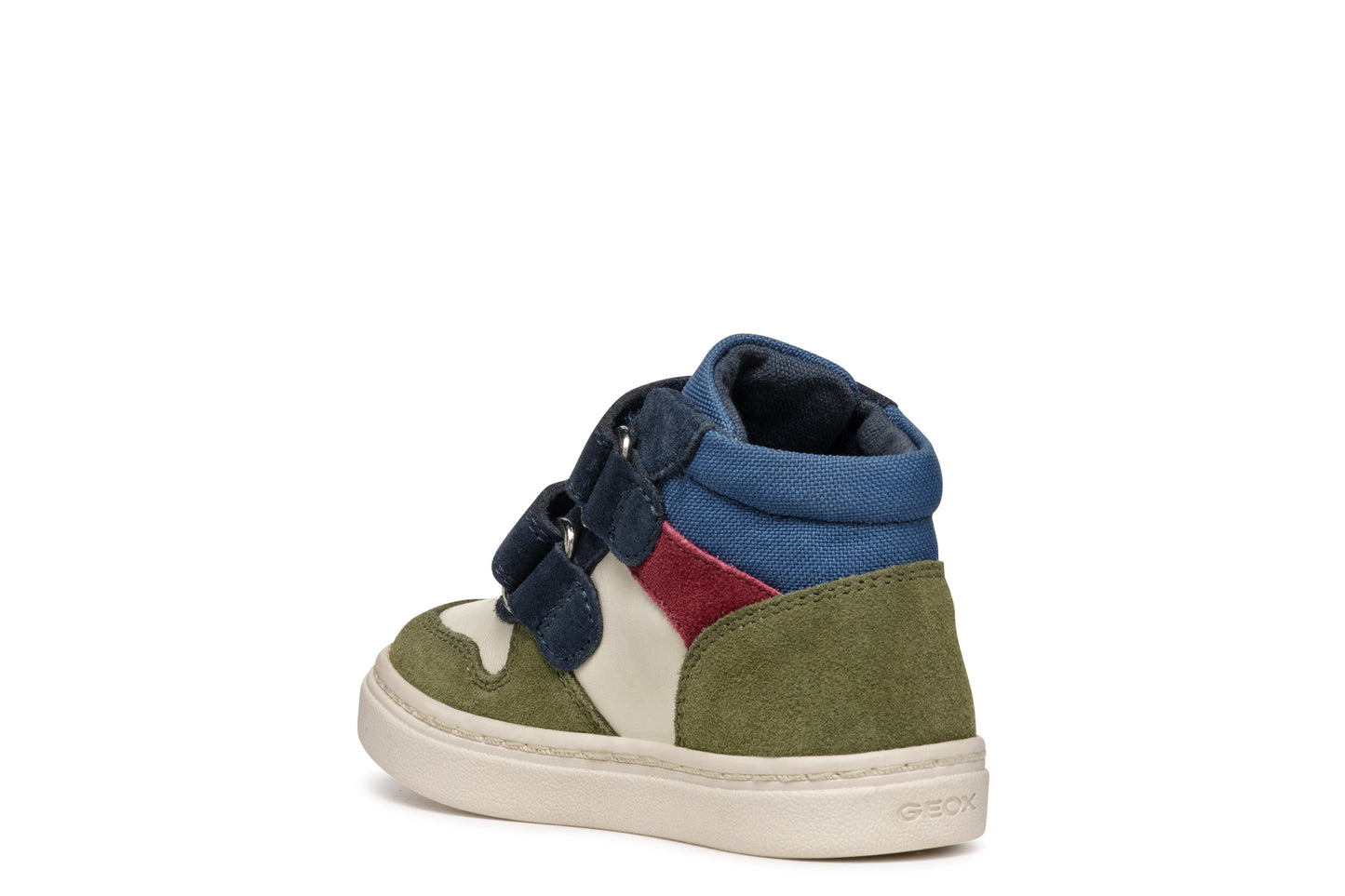 Baby Nashik Boy's Dark Green and Beige Suede and Nappa