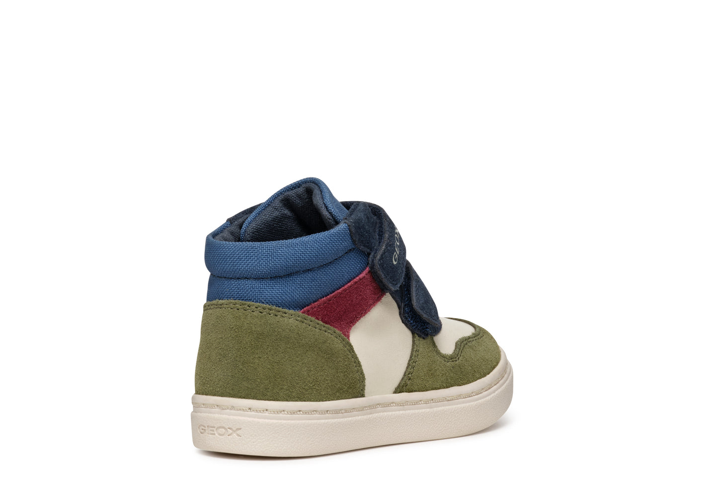 Baby Nashik Boy's Dark Green and Beige Suede and Nappa