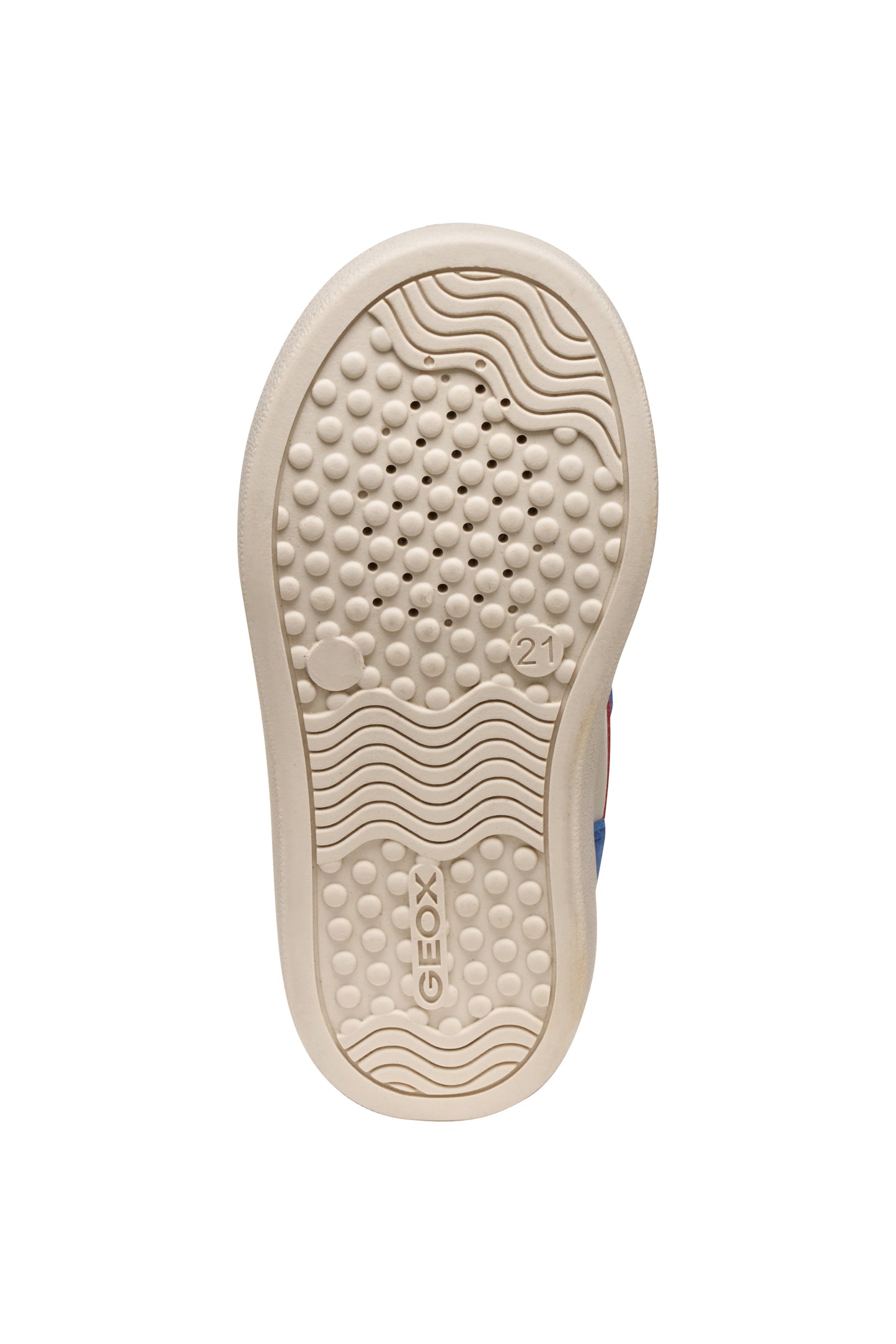 Nashik Toddler Boys Blue and Ivory Nappa Leather High Top boot