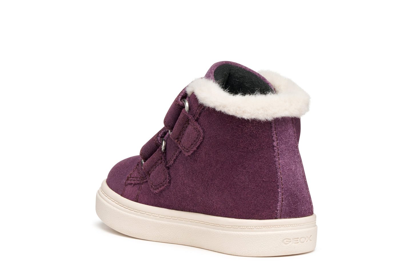 Nashik Toddler Girls Waterproof Violet Leather High Top Boot