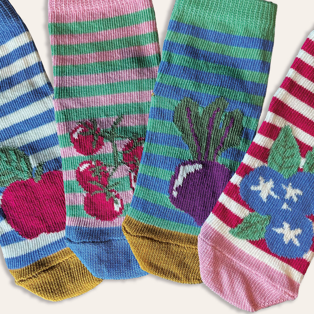 4pk Baby Fruits Cotton Socks